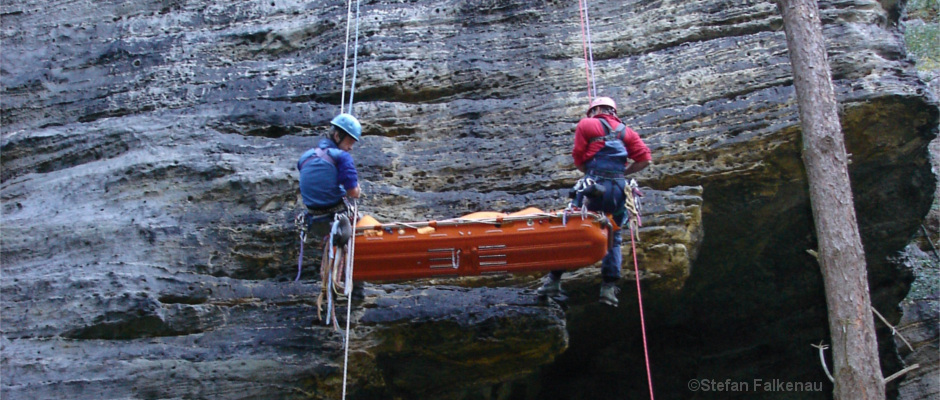 Rettungsübung im Bielatal