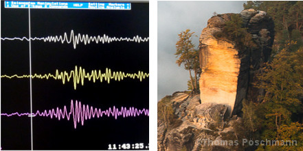 Seismogramm vom Wartturm