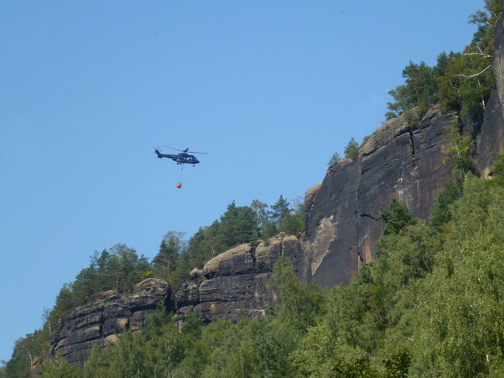 Löschhubschrauber im Einsatz