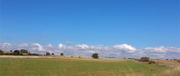 Steppenlandschaft der spanischen Meseta