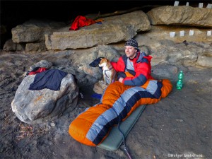 Thorsten im Schlafsack