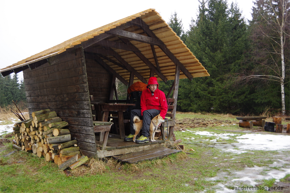 Thorsten und Hilde im Regen