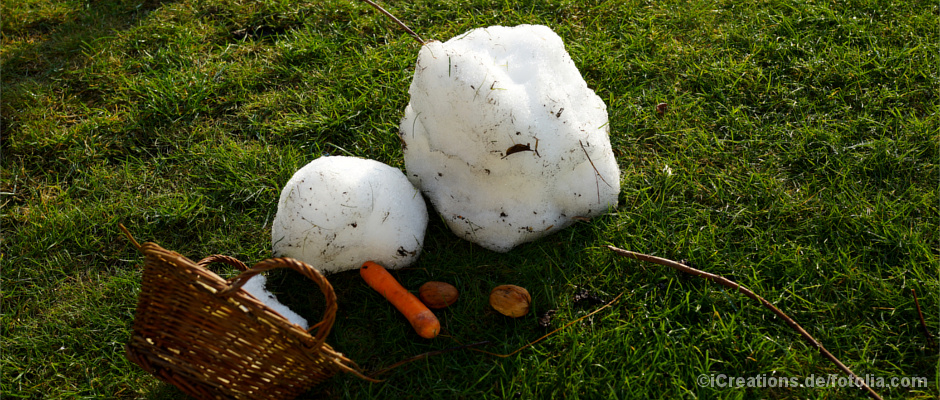 Geschmolzener Schneemann