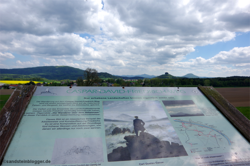 Wegtafel am Wolfsberg