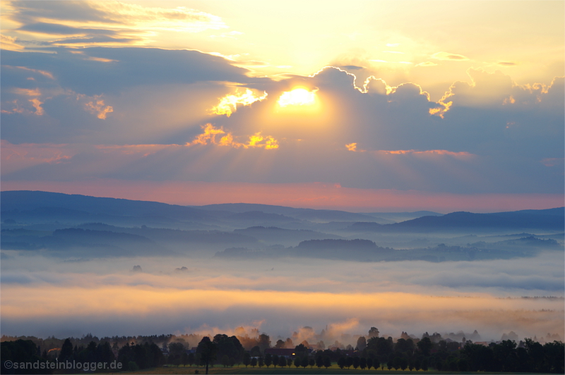 Blick vom Pfaffenstein Morgensonne