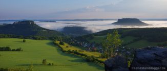 Morgennebel über der Sächsischen Schweiz