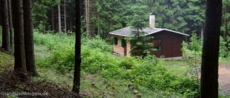 Die Rotsteinhütte im Cunnersdorfer Wald