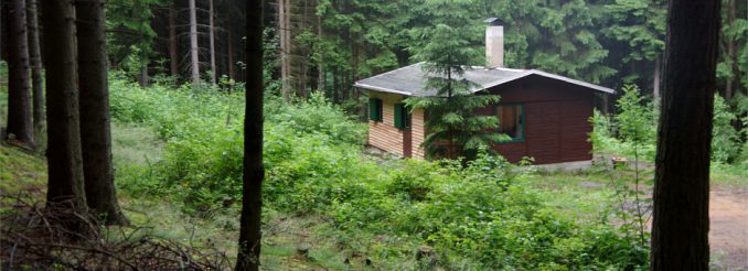 Die Rotsteinhütte im Cunnersdorfer Wald