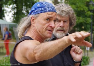 Heinz Zak spricht mit Reinhold Messner