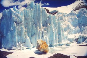 Eisskulpturen auf dem Rongbukgletscher