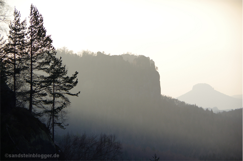 Blick vom Dom zum Lilienstein