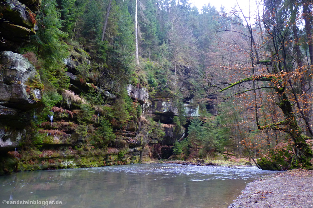 Polenztal - Bach und Felsen