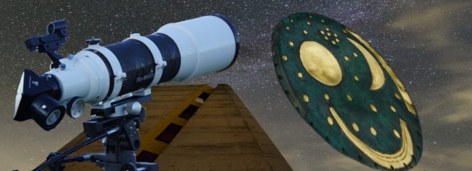Sternenhimmel, Teleskop, Himmelsscheibe von Nebra
