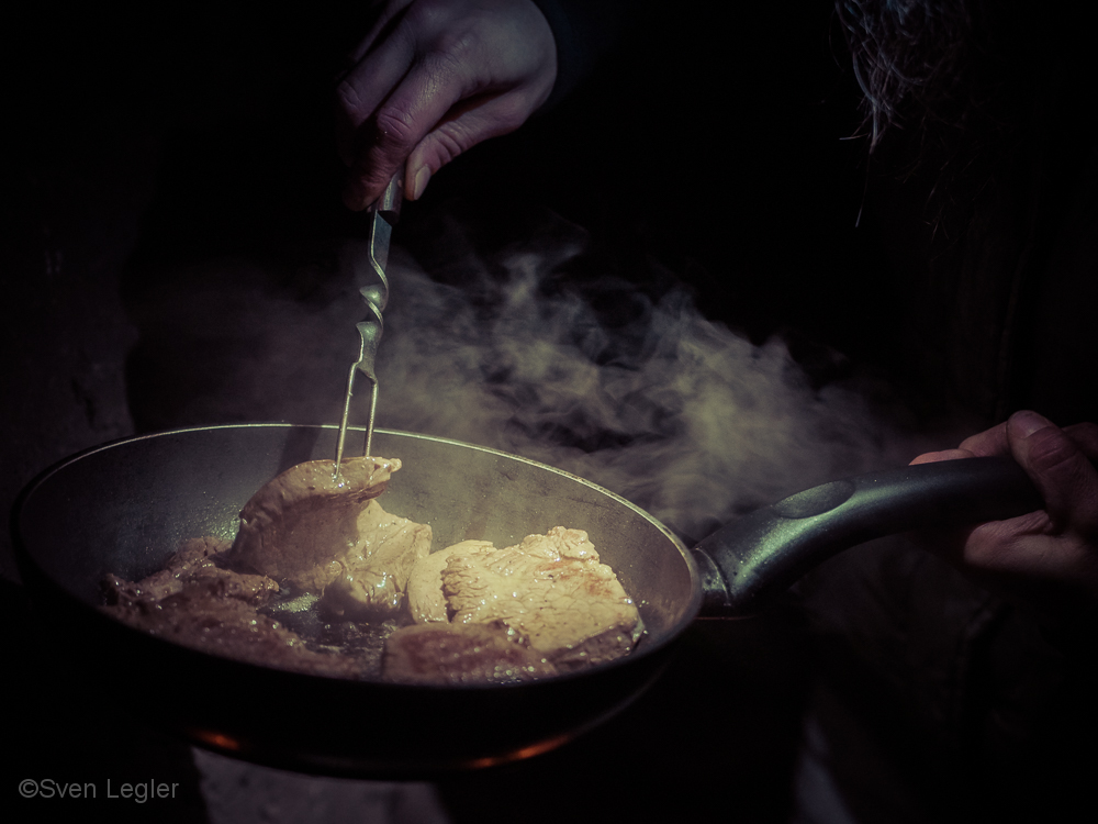 Rinderfilets braten in der Pfanne